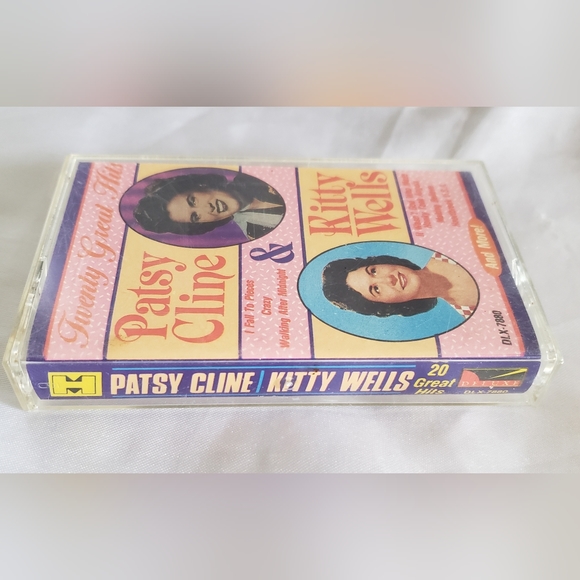1987 Patsy Cline & Kitty Wells 20 Great Hits Cassette Tape! - Picture 5 of 5